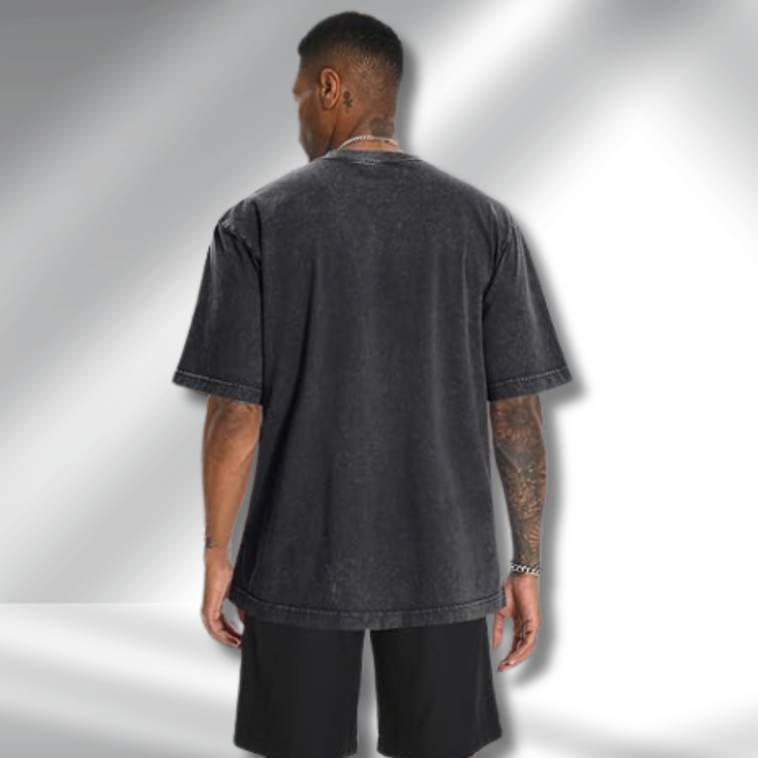Oversized charcoal t-shirt - Image 2