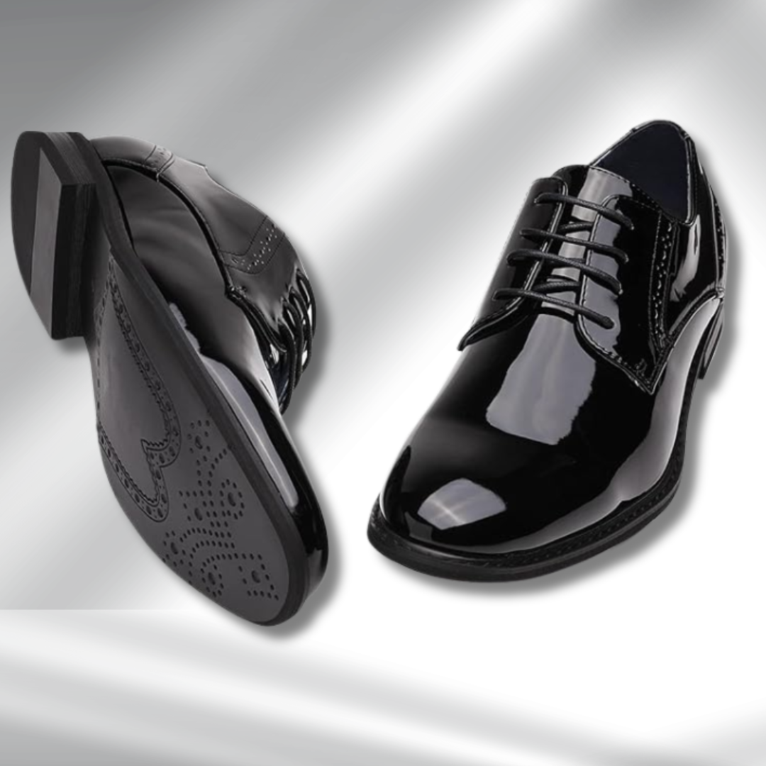 Elegant black formal shoes